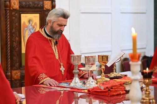Read more about the article Отац Слободан Зековић: Будимо вјерни Господу, апостолима, Мајци Божјој, Светоме Сави и свим светима како бисмо ишли путем спасења